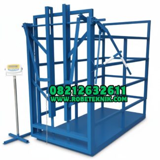 Kandang Jepit Sapi Dengan Timbangan Digital Akurat & Kokoh