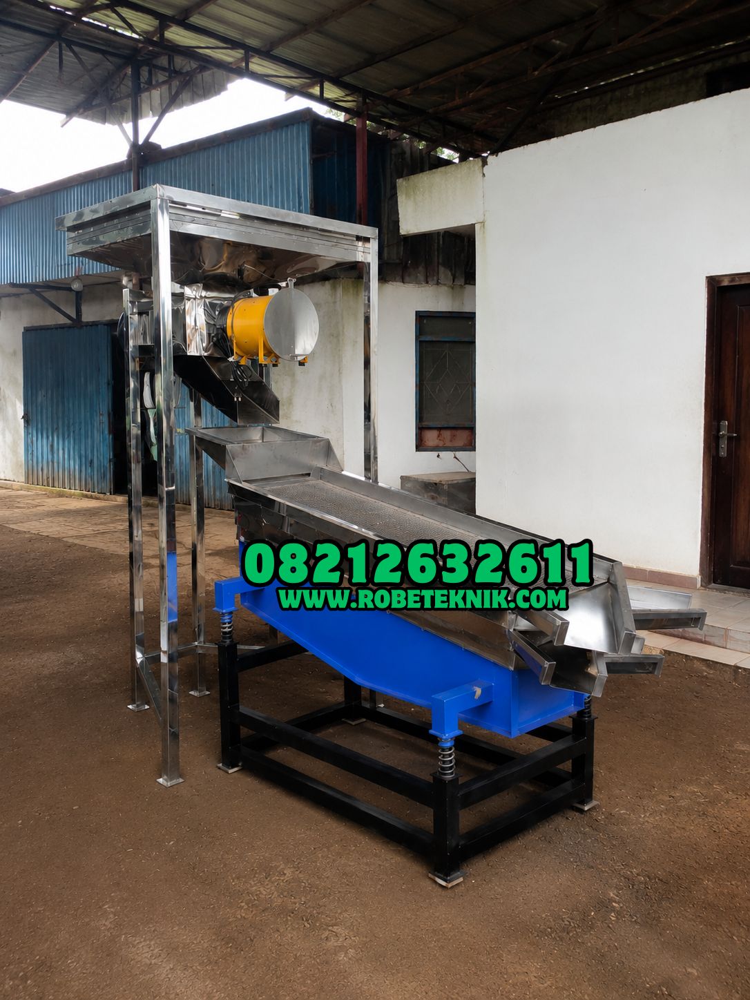 Mesin Pengayak Biji Kopi Dengan Blower Pembersih