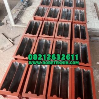 Cetakan Kanstin Beton Sekali Cetak Keluar Dua